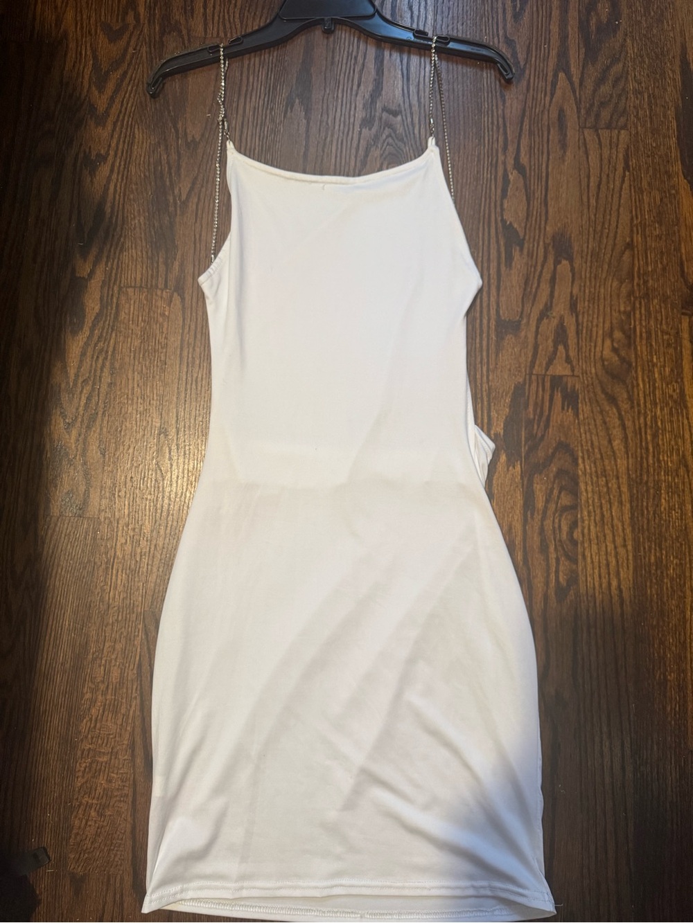 White Chain-Strap Bodycon Dress - Women